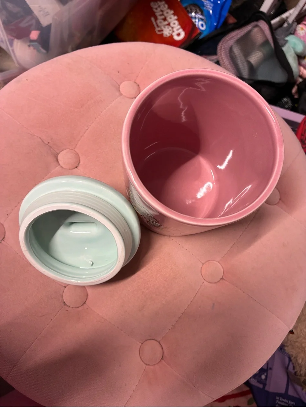 Pusheen Pink Ceramic Treats Container